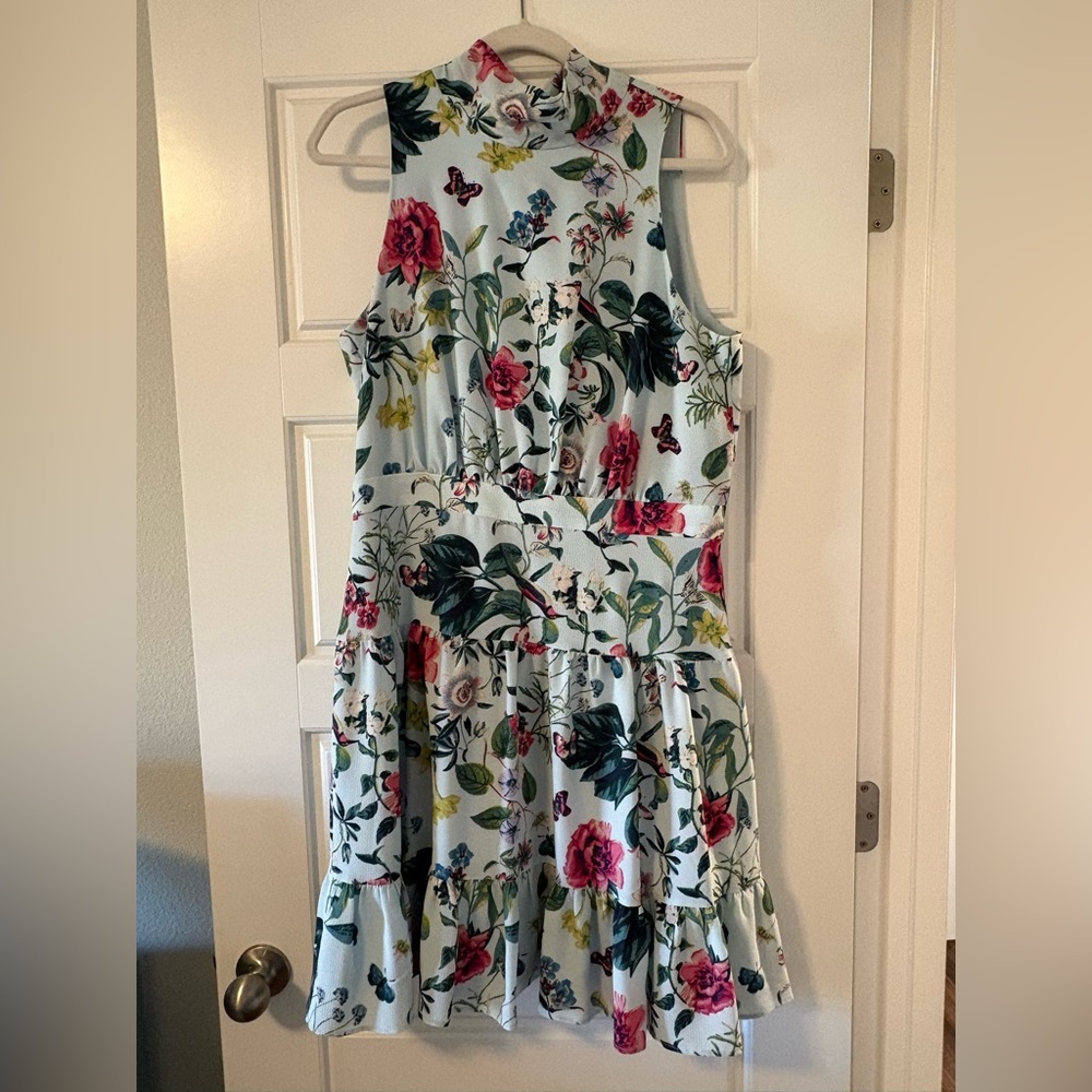Eliza J Floral Light Blue Dress